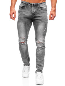 Pantalon en jean regular fit pour homme gris Bolf MP002G