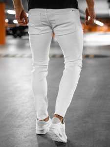 Pantalon en jean skinny fit pour homme blanc Bolf KA1870-12