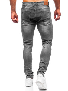 Pantalon en jean skinny fit pour homme noir Bolf KX598