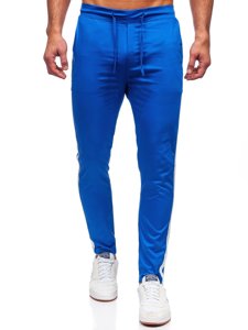 Pantalon en tissu jogger bleu pour homme Bolf 0013    