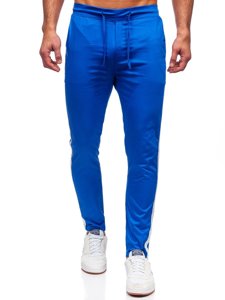 Pantalon en tissu jogger cobalte pour homme Bolf 0013    