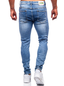 Pantalon jean slim fit pour homme bleu Bolf KA6896S