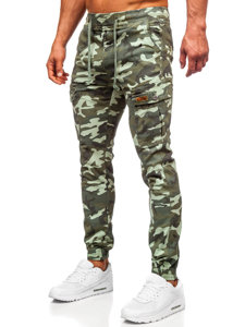 Pantalon jogger cargo en jean pour homme camo-vert Bolf KA9225-3