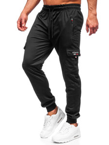 Pantalon jogger cargo pour homme noir Bolf JX5065