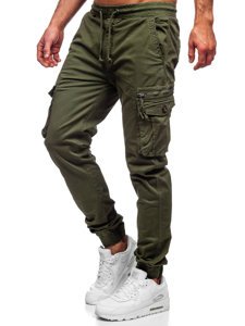 Pantalon jogger cargo vert pour homme Bolf CT6702S0  