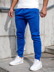 Pantalon jogger pour homme bleu cobalt Bolf CK01