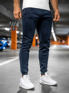 Pantalon jogger pour homme bleu encre Bolf XW01-A