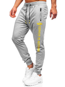 Pantalon jogger pour homme gris Bolf K10152