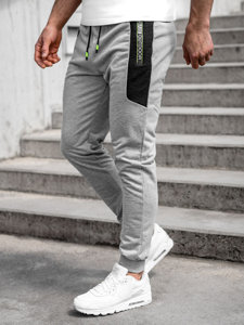 Pantalon jogger pour homme gris Bolf K10223
