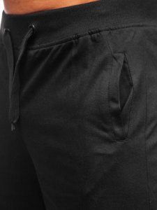 Pantalon sportif court noir pour homme Bolf K10003