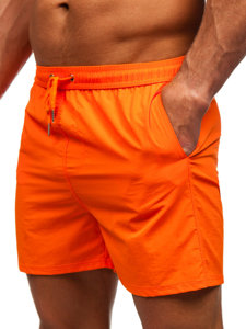 Short de bain pour homme orange Bolf XL018