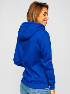 Sweat-shirt à capuche pour femme bleu cobalt Bolf W03B