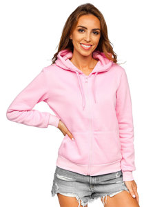 Sweat-shirt à capuche pour femme rose Bolf W03B