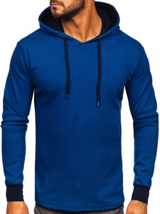 Sweat-shirt à capuche pour homme bleu Bolf 146312