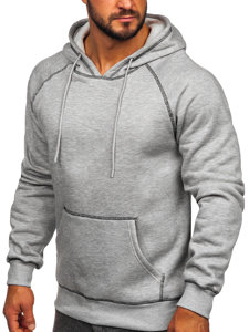 Sweat-shirt à capuche pour homme gris Bolf 8B152