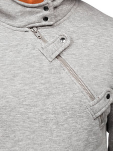 Sweat-shirt à capuche pour homme gris foncé Bolf 06