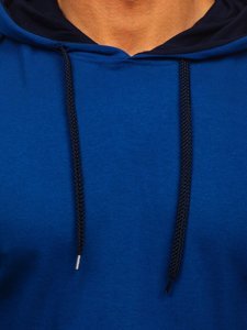 Sweat-shirt indigo à capuche pour homme Bolf 145380