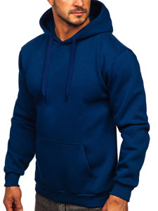 Sweat-shirt indigo kangourou à capuche pour homme Bolf B1004 