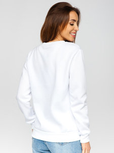 Sweat-shirt pour femme blanc Bolf W01