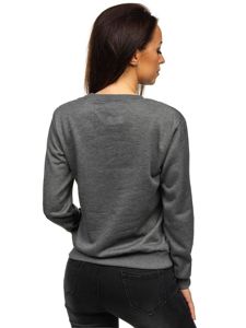 Sweat-shirt pour femme graphite Bolf W01