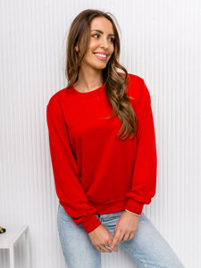 Sweat-shirt pour femme rouge Bolf WB11002       