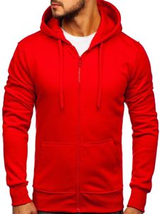 Sweat-shirt pour homme à capuche rouge Bolf 2008
