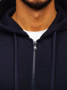 Sweat-shirt pour homme à capuche zippé encre Bolf 2008 