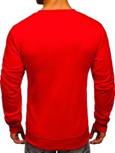 Sweat-shirt pour homme sans capuche rouge Bolf 2001  