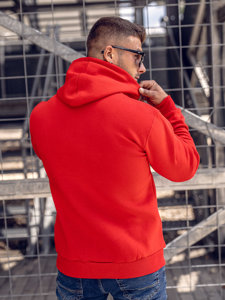 Sweat-shirt rouge kangourou à capuche pour homme Bolf B1004 