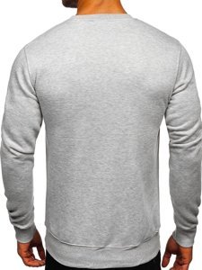 Sweat-shirt sans capuche gris pour homme Bolf 2001    