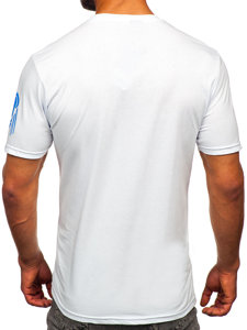 Tee-shirt avec imprimé blanc pour homme Bolf 192379  