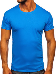 Tee-shirt bleu clair sans imprimé pour homme Bolf 2005 