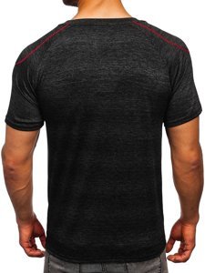 Tee-shirt d'entraînement noir pour homme Bolf HM074