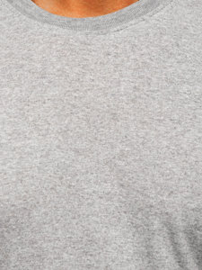 Tee-shirt en coton pour homme gris clair Bolf 0001