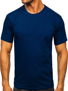 Tee-shirt indigo sans imprimé pour homme Bolf 192397 