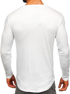 Tee-shirt manche longue pour homme blanc Bolf 5059A
