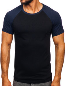 Tee-shirt pour homme noir-bleu foncéBolf 8T82
