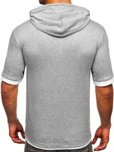 Tee-shirt sans imprimé gris pour homme Bolf 08 
