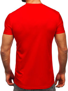 Tee-shirt sans imprimé pour homme rouge Bolf MT3001