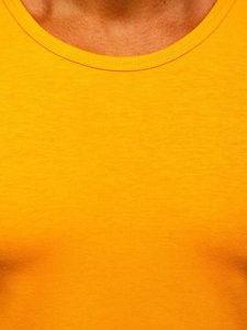 Tee-shirt tank top sans imprimé orange Bolf 99001   