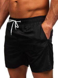 Short de bain pour homme noir Bolf XL019