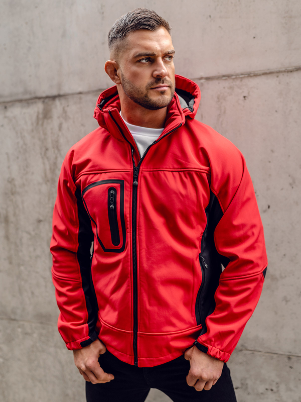 Homme Blouson softshell de transition Rouge Bolf T019A