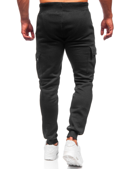 Pantalon cargo de sport pour homme noir Bolf JX325