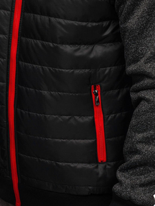 Le blouson de transition pour homme noir Bolf TY38