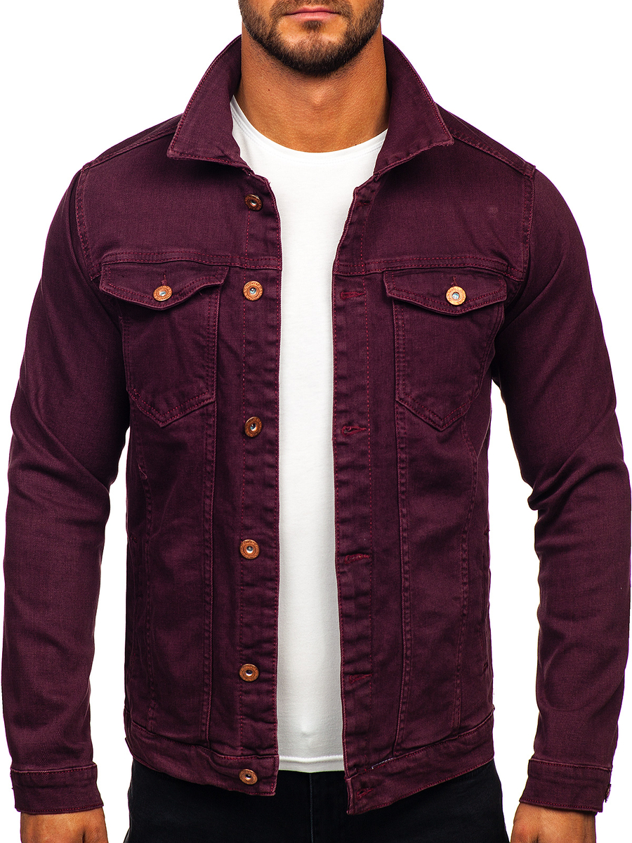 Homme Blouson en jean Bordeaux Bolf 200 BORDEAUX