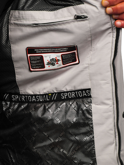 Homme Blouson d'hiver Gris Bolf 22M320