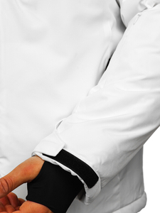 Blouson d'hiver sportif pour homme blanc Bolf HH011