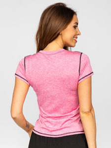 Tee-shirt d'entraînement pour femme rose Bolf 2166