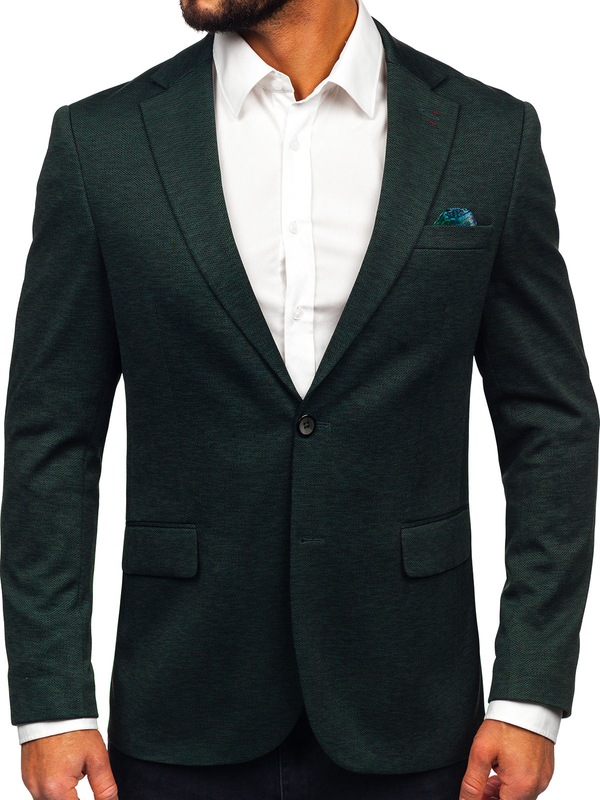 Homme Veste casual Vert Bolf 24401