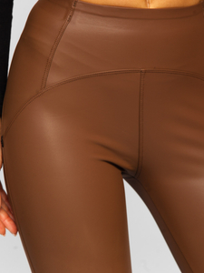 Legging en simili cuir pour femme camel Bolf J51700